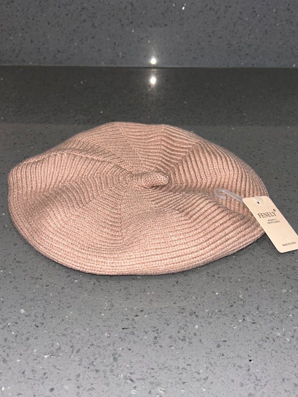 Fenely Knitted Lined Pink Hat Warm Winter Woman's Floppy Packable One Size NWT